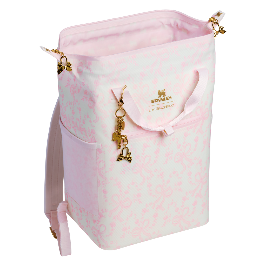 Stanley 1913 x LoveShackFancy Holiday All Day Madeleine Mini Cooler Backpack | 20 Can | 14 QT | 13.2 L M5