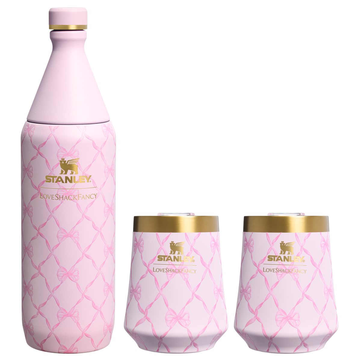 Stanley 1913 x LoveShackFancy Holiday Reserve All Day Wine Set | 34 OZ | 11 OZ T8