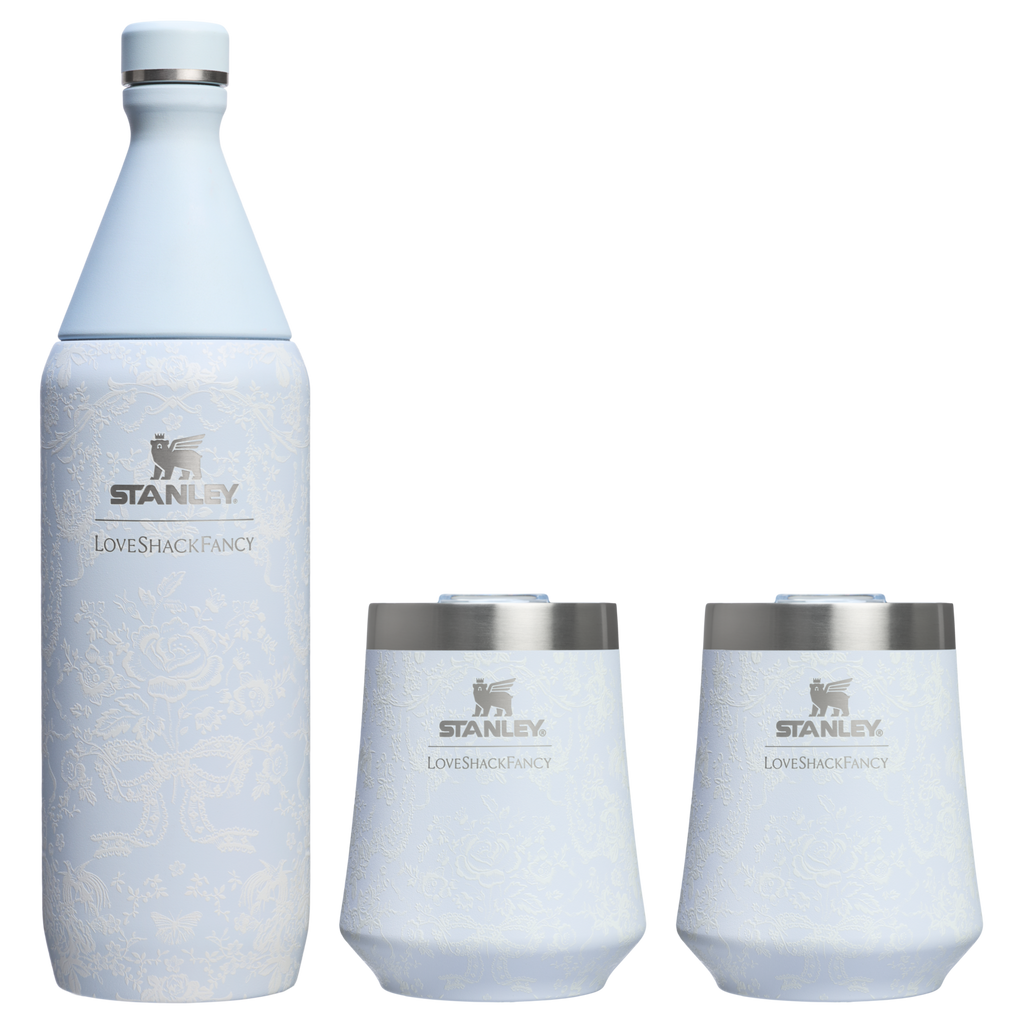 Stanley 1913 x LoveShackFancy Holiday Reserve All Day Wine Set | 34 OZ | 11 OZ T8