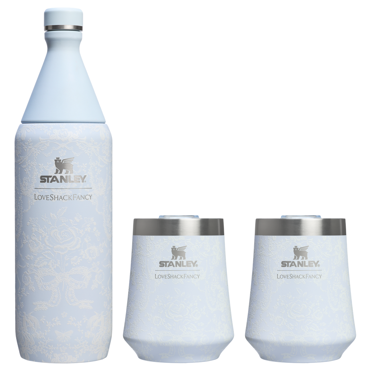 Stanley 1913 x LoveShackFancy Holiday Reserve All Day Wine Set | 34 OZ | 11 OZ T8