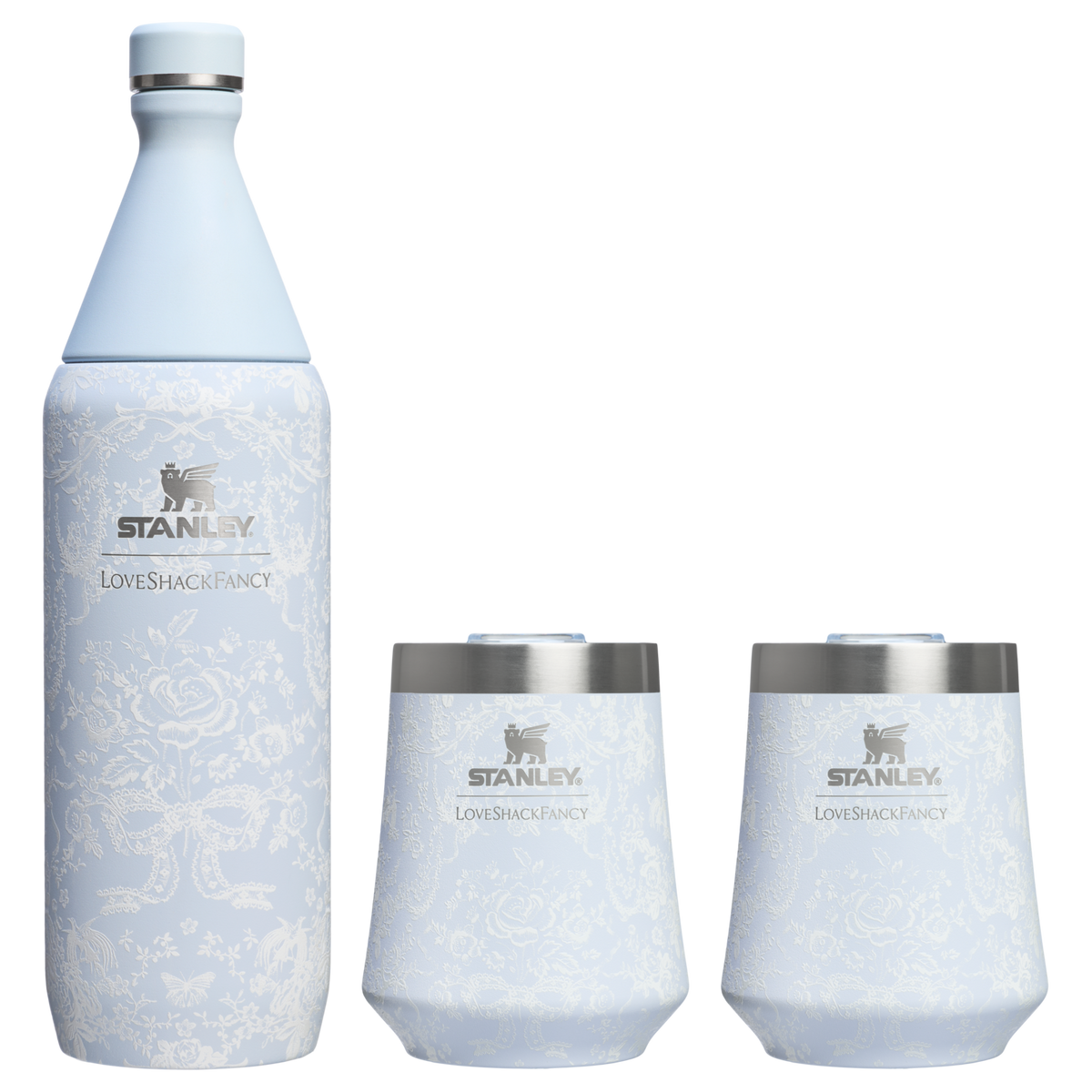 Stanley 1913 x LoveShackFancy Holiday Reserve All Day Wine Set | 34 OZ | 11 OZ T8