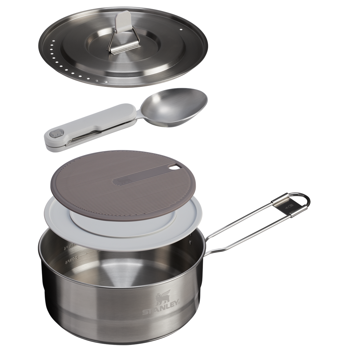 The Wildfare Pro Saucepan Cookset 5-piece set | 2 QT Z8