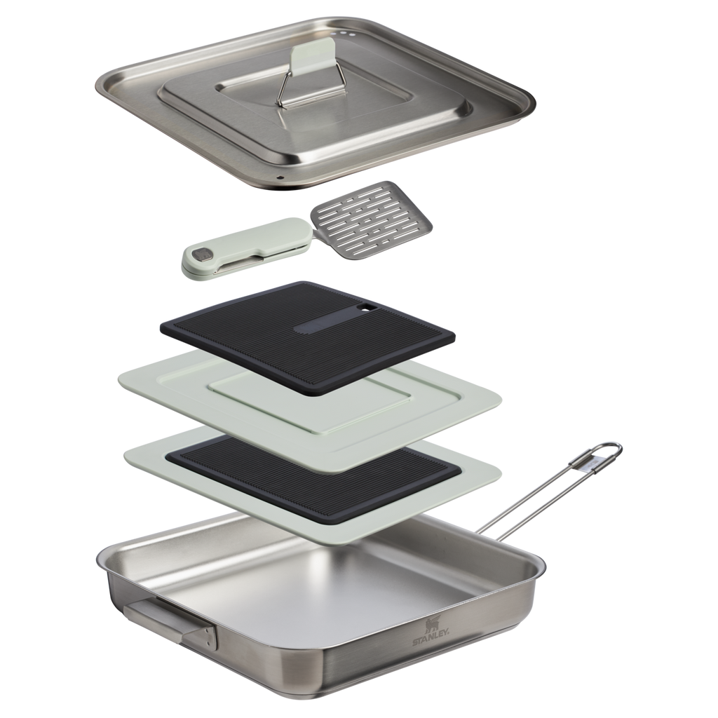 The Wildfare Pro Square Pan Cookset 5-piece set | 2 QT R8